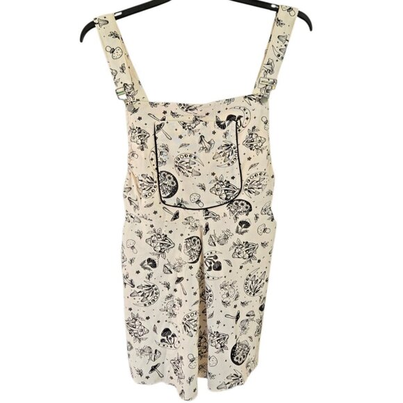 Karma Nepal Wide Leg Romper One Size Mushroom Celestial Overalls - Picture 1 of 6